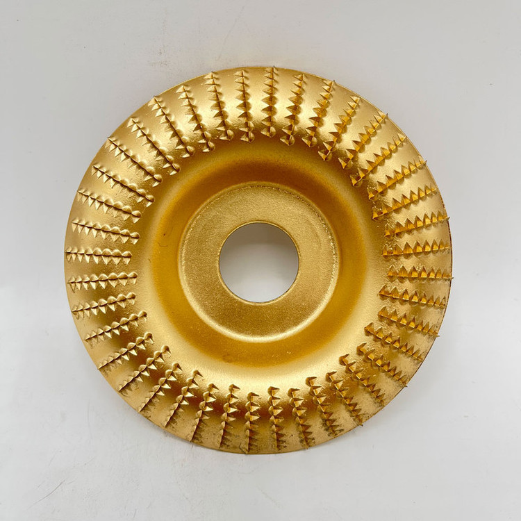 صفحه چوبساب مقعر طلایی مخصوص کاسهتراشی، شیارزنی و فرمدهی سطوح چوبی