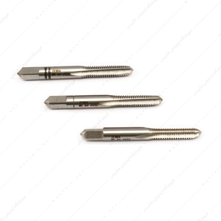 قلاویز دستی M2.5 برند ZEBRA Tools مدل DIN 352 HAND TAPS/SET با جنس HSS-G