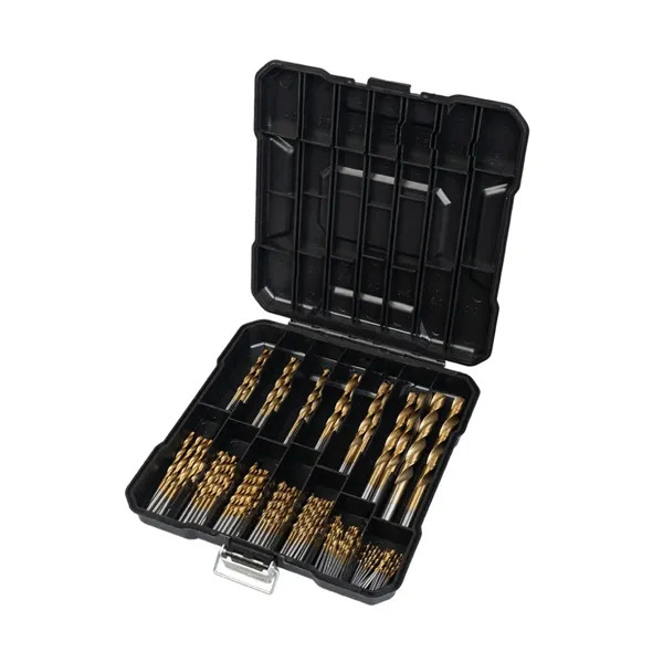 HSS Metal Drill Bit Set in Large Plastic Case