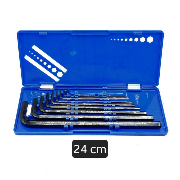 ست آچار آلن Extra Long برند AZD Tools برای کارهای صنعتی