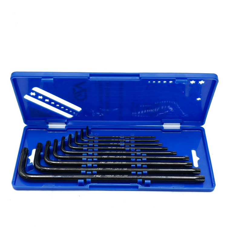 نمای باز شده ست آچار آلن 9 پارچه AZD Tools