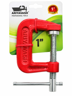 گیره دستی ۱ اینچ آریاواش (G-Clamp)